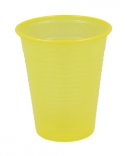 Plastové kelímky (pohárky) žluté (100ks/bal)
