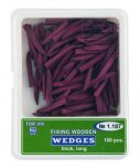 Klínky dřevěné fialové (100ks/bal)