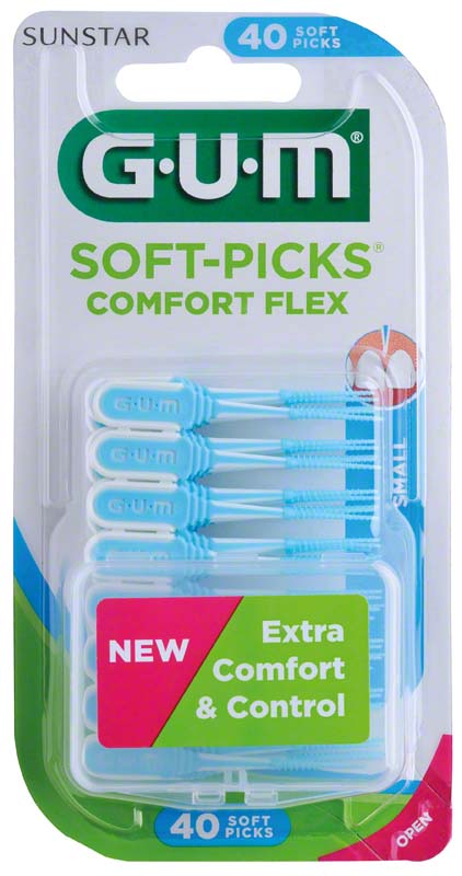 GUM SoftPick COMFORT-FLEX small - mezizubní kartáčky (40ks/bal)